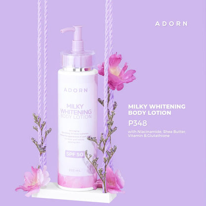 ADORN MILKY WHITENING BODY LOTION SPF50 200ML