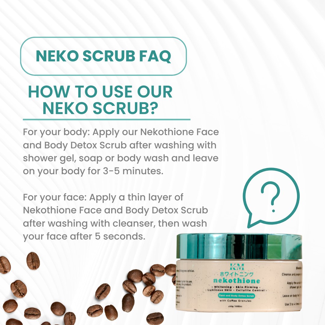 NEKOTHIONE FACE AND BODY DETOX SCRUB | NEKO SCRUB