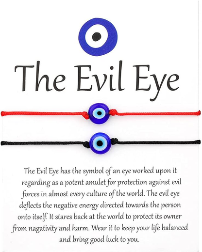 Red Braided Evil Eye Bracelet