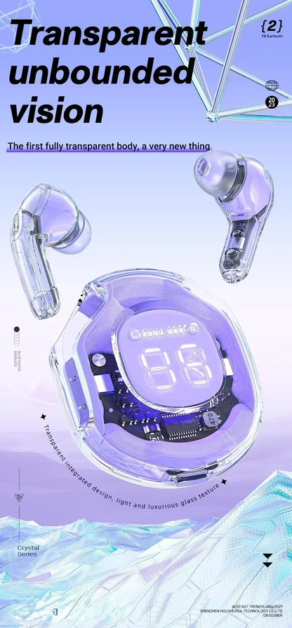 Crystal Series Wireless Earphone Bluetooth