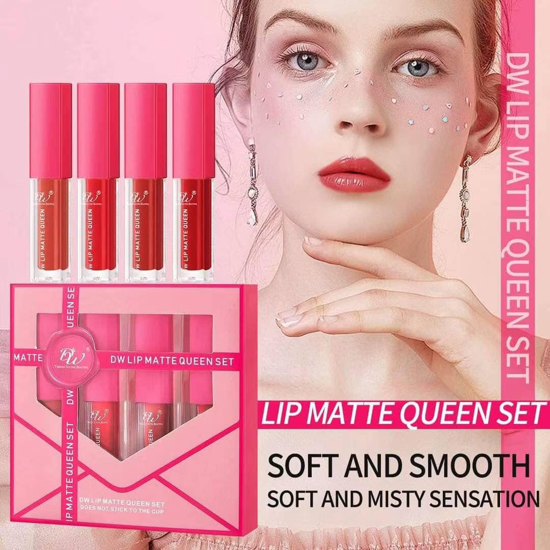 DW Cosmetics Lip Matte Queen 4-in-1 Set