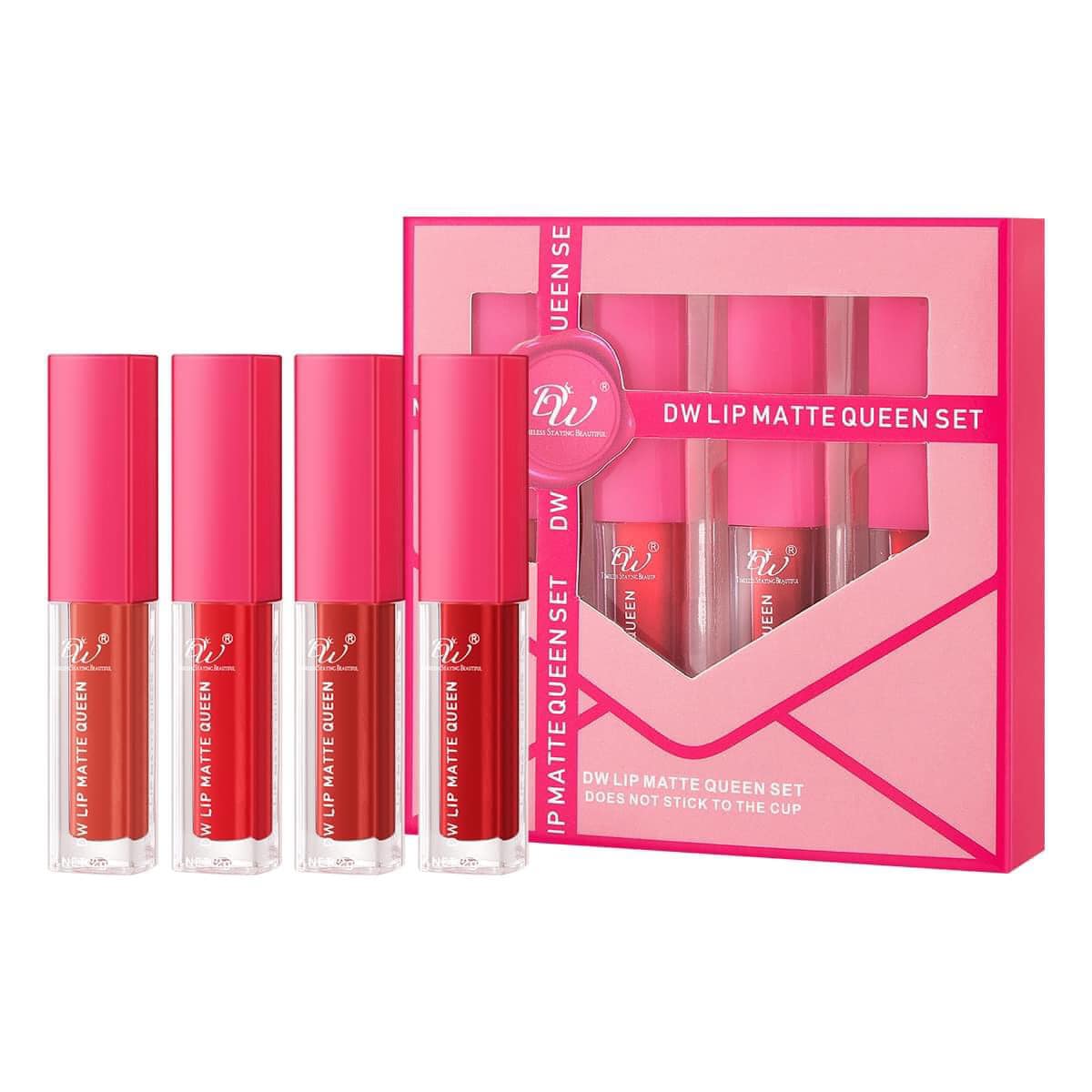 DW Cosmetics Lip Matte Queen 4-in-1 Set