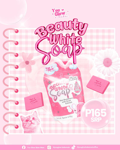 YOU GLOW BABE - BEAUTY WHITE SOAP | 10X POWER WHITENING | 5PCS PER PACK