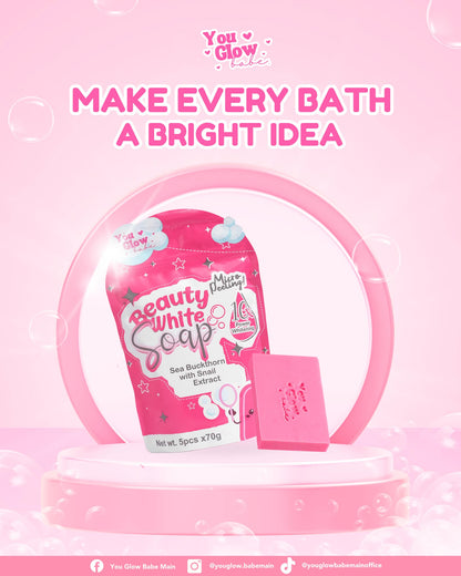 YOU GLOW BABE - BEAUTY WHITE SOAP | 10X POWER WHITENING | 5PCS PER PACK