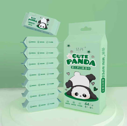 Mini Wet Wipes Portable Travel Size 8pcs in 1 Pack