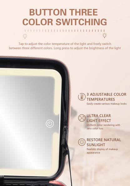 Premium Makeup Bag with LED Lights