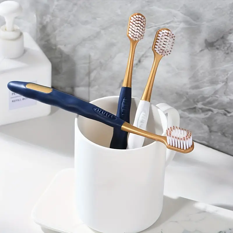 6pcs Toothbrushes Premium Soft Bristles Wide Head Home Travel Genuine Daily Use Adult