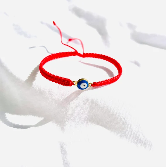 Red Braided Evil Eye Bracelet