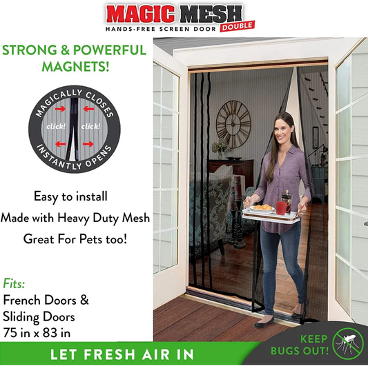 Magic Mesh Instant Screen Door Soft Screen Door Anti Mosquito Fly Mesh Curtain Magnetic Net Screen Door