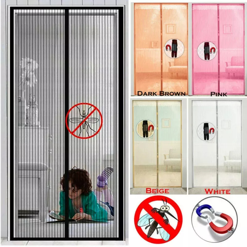 Magic Mesh Instant Screen Door Soft Screen Door Anti Mosquito Fly Mesh Curtain Magnetic Net Screen Door