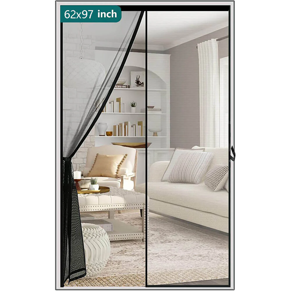 Magic Mesh Instant Screen Door Soft Screen Door Anti Mosquito Fly Mesh Curtain Magnetic Net Screen Door