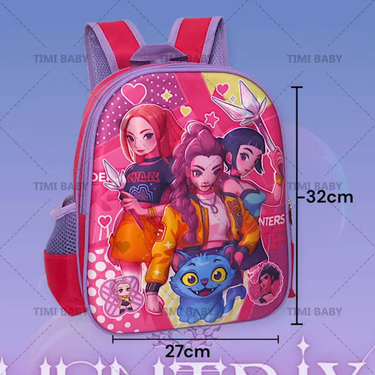 Timi Baby New 32cm K-pop hunters school Backpack for Children's