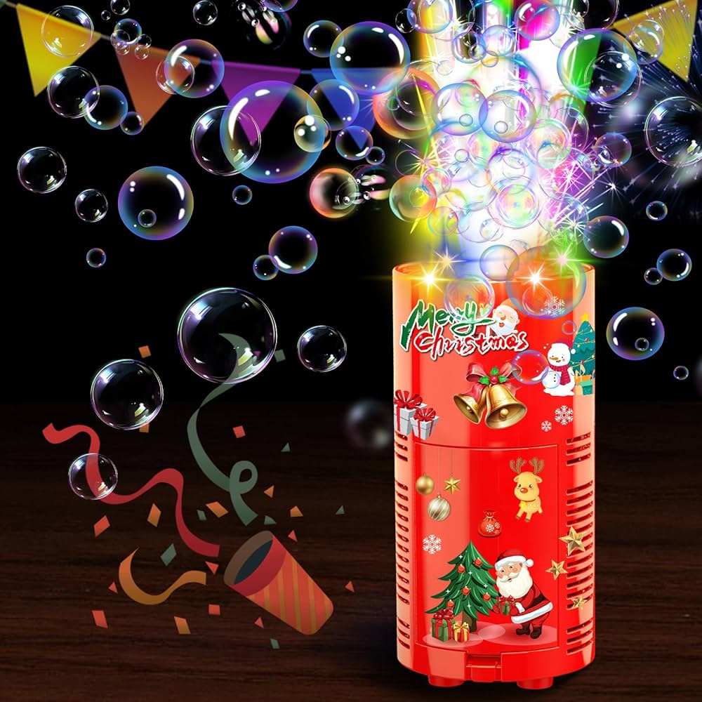 Electric Fireworks Bubble Machine Toys with Lightning & Sound