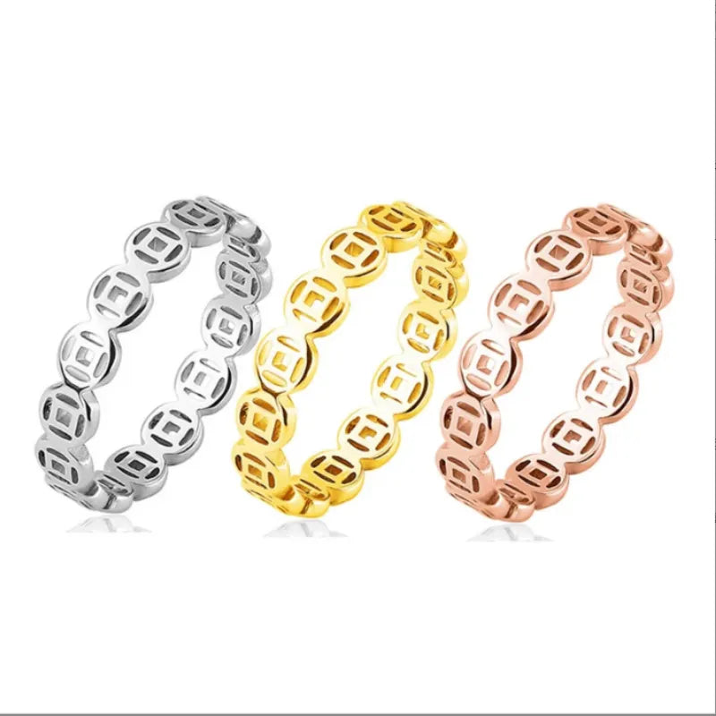 LUCKY CHARM MONEY CATCHER STAINLESS CHARM RING