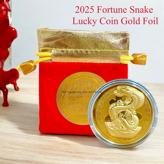 2025 Wealth Fortune Snake Lucky Coin FREE Lucky Bag