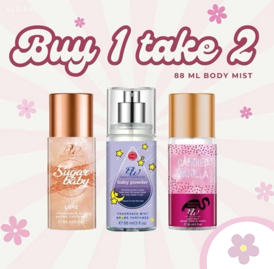 BUY 1 TAKE 2 88ML BODY MIST PERFUME