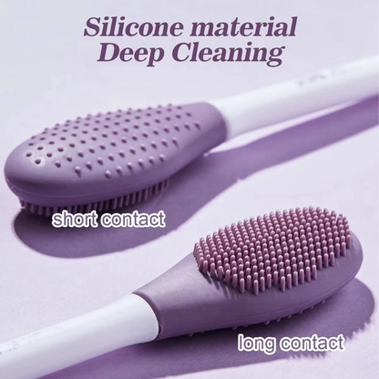 Facial Brushes Exfoliating Double Head Facial Clean Brush Silicone Skin Care Tools