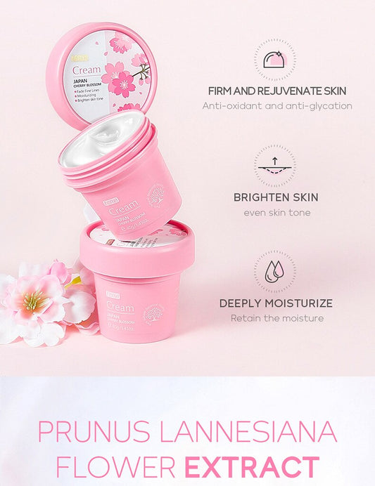 Japan Sakura Face Cream Whitening Anti Aging Shrink Pores Cosmetics Moisturizing Cherry Blossom Essence Facial Lotion Emulsions