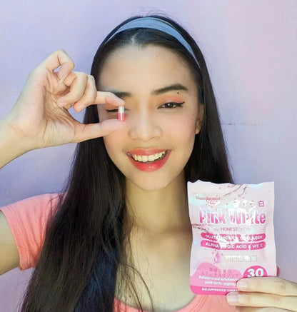 HONEST GLOW PINK WHITE CAPSULE