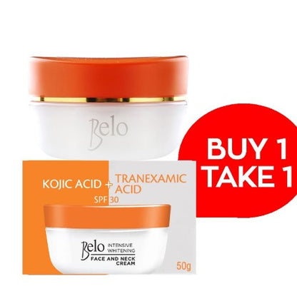 BUY 1 TAKE 1 BELO INTENSIVE WHITENING FACE AND NECK CREAM WITH SPF 30 50G