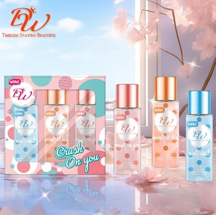 DW Cosmetics - Crush On You | 12 HOURS Long Lasting Perfume Mist | 3in1 SET