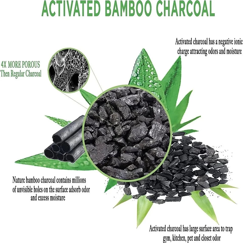 Activated Bamboo Charcoal Bag Odor Remover Air Purifying Bags Deodorant