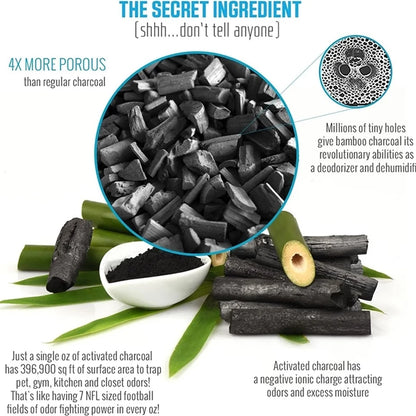Activated Bamboo Charcoal Bag Odor Remover Air Purifying Bags Deodorant