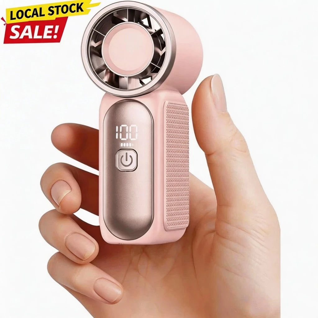 X688 NEW mini fan Portable Mini Handheld Fan 3.5 Inch High 1-100 Speed Personal Turbo Strong Wind Outdoor Travel Fan