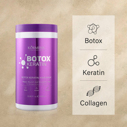 KORMESIC 350g Hair Care Botox Keratin Protein Treatment Smoothing and Repairing Botox Keratin Nourishing Repair Hair Mask