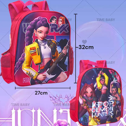 Timi Baby New 32cm K-pop hunters school Backpack for Children's