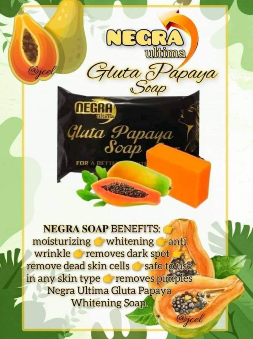 AUTHENTIC Negra Ultima Gluta Papaya Soap (New Improved Formula)