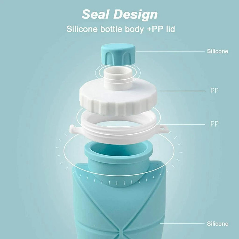 Collapsible Folding Water Bottles Foldable Tumbler For Sports Tumbler Leak Proof Bottle