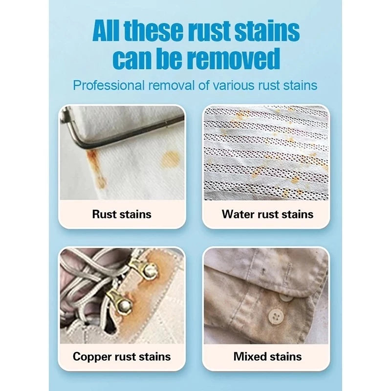 Fabric Rust Remover For Clothes Rust Stain Remover For Clothes Cleaner Drop Clothing Cleaning 80ml