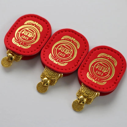 Fengshui Lucky Turtle Wallet Charm Money-biting Turtle Ornaments Decor with "Daily Wealth” for Longe