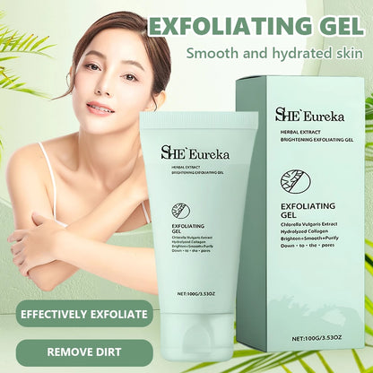 (BUY 1 TAKE 1) She Eureka Exfoliating Gel 100g Gently Cleans Closed Black Mouth Shrinks Pore Exfoliate