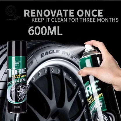 Tire Foam Cleaner Car Tire Black Retreading Maintenance Motor Tire Spray Foam Cleaner Polish