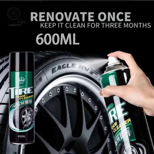 Tire Foam Cleaner Car Tire Black Retreading Maintenance Motor Tire Spray Foam Cleaner Polish