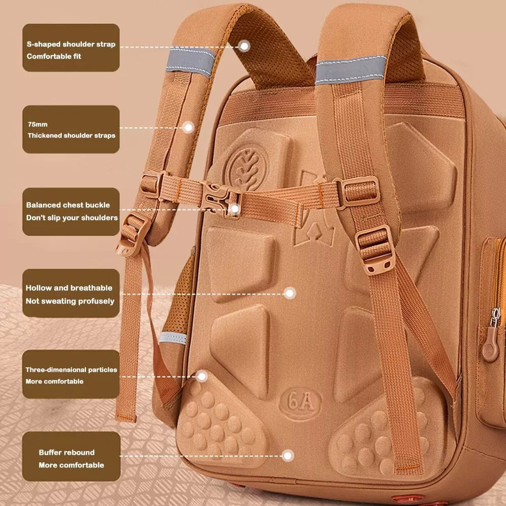 Capybara school bag for primary school children is dirt resistant durable and cute