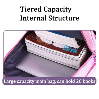 3D children's backpack lunch box pencil case student school bag unisex bag