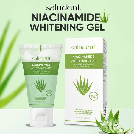 Saludent Gentle Hair Removal Cream Body care Not Stimulating 80g+Nykaa Aloe Whitening Gel