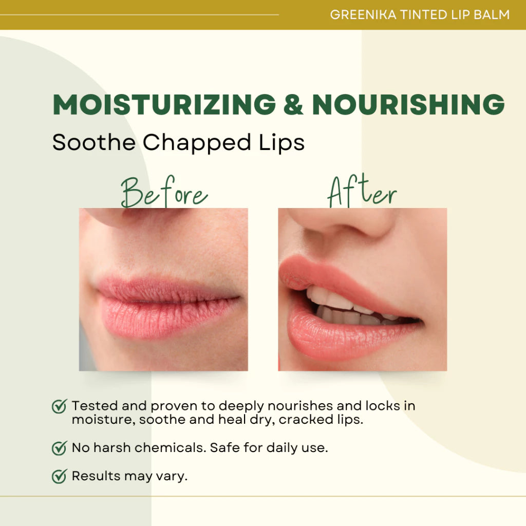 Greenika Shades Tinted Lip Balm Lip Gloss Lip mask Lip Care