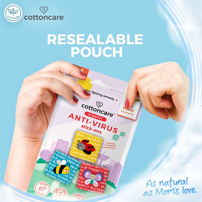 Organic Anti-Virus Stick Ons Red Onion Turmeric Sticker Patch Central Drug Free (24pcs)