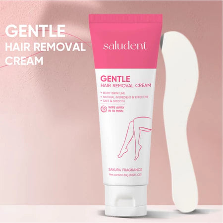 Saludent Gentle Hair Removal Cream Body care Not Stimulating 80g+Nykaa Aloe Whitening Gel
