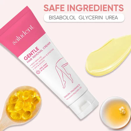 Saludent Gentle Hair Removal Cream Body care Not Stimulating 80g+Nykaa Aloe Whitening Gel