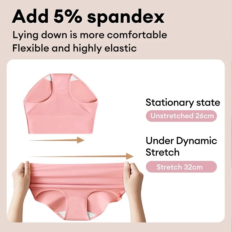 M-3XL Cotton Panties Medium/High Waist Tummy Control Elastic Design Elastic Women's underwear M1010 Assorted Random Color