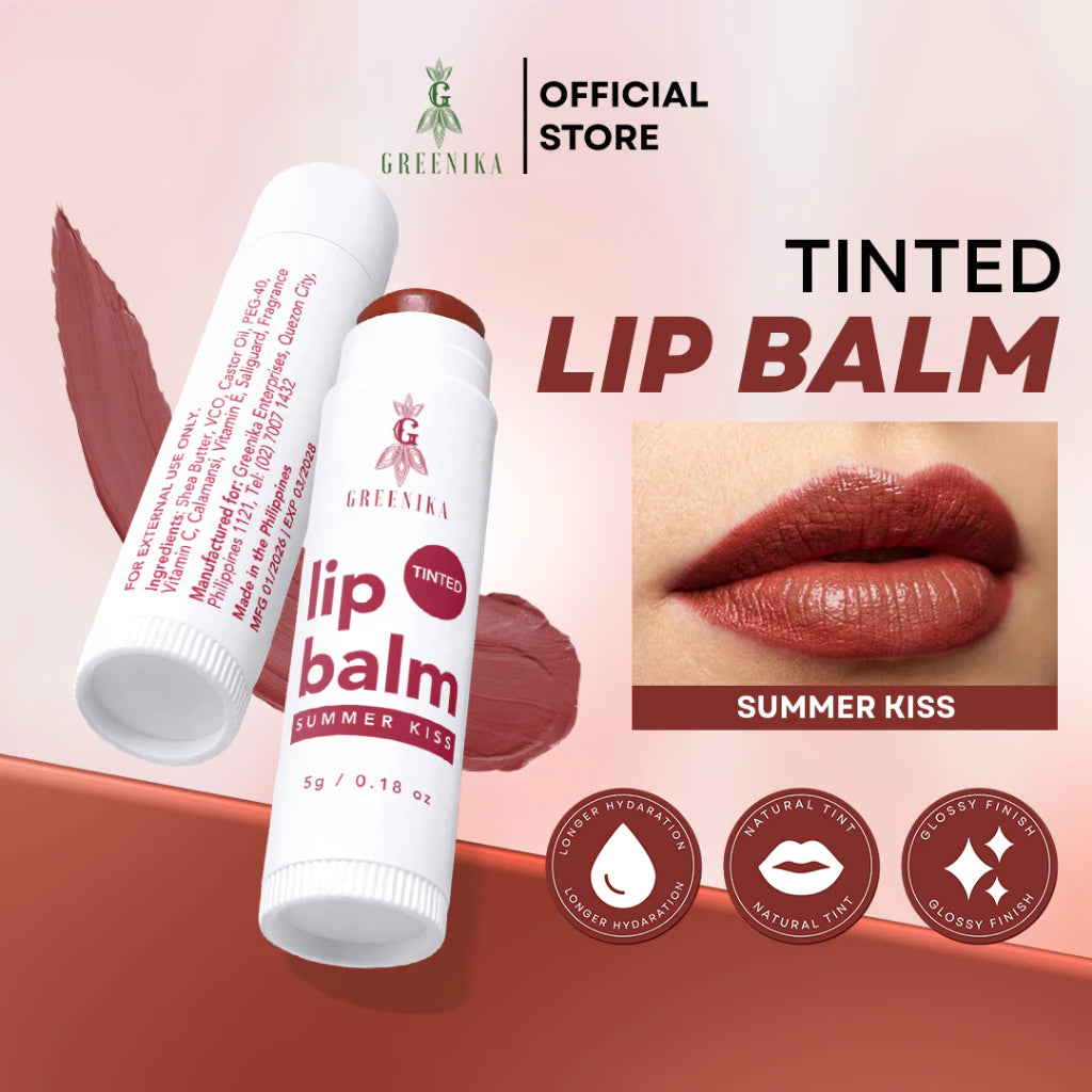 Greenika Shades Tinted Lip Balm Lip Gloss Lip mask Lip Care