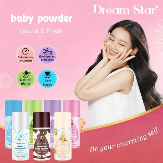 Dream star Baby Powder Perfume Eau De Parfum Lasting Fragrance Natural And Fresh 88ml