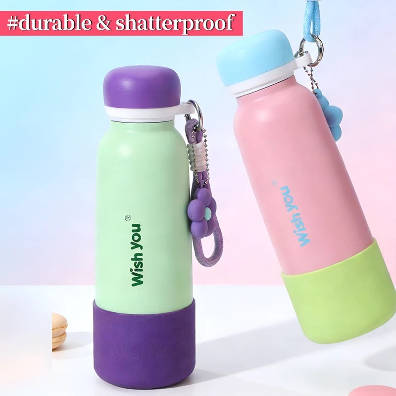 Macaron Insulated Cup 600ml Double Wall 304 Stainless Steel Insulated Flask for Hot & Cold Beverages