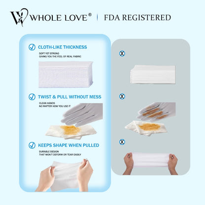 【WHOLE LOVE】TRAVEL SIZE MINI PACK Wet Wipe 8 mini Packs in 1 BAG Gentle & Effective, Organic Cotton
