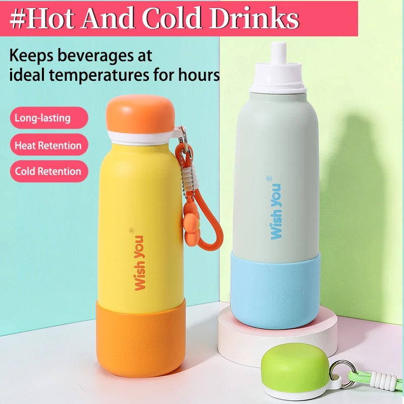 Macaron Insulated Cup 600ml Double Wall 304 Stainless Steel Insulated Flask for Hot & Cold Beverages
